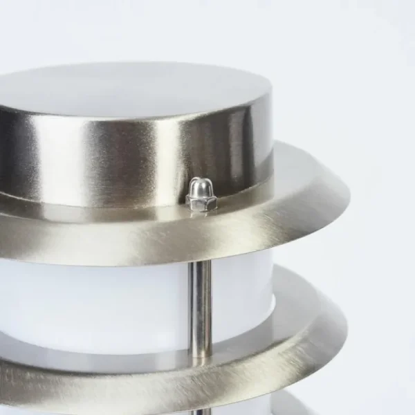 hofstein Borne lumineuse Tunes Nickel mat, 1 lumière, Détecteur de mouvement* Lampes Modernes