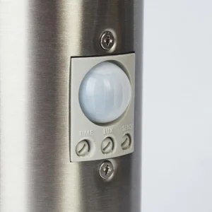 hofstein Borne lumineuse Tunes Nickel mat, 1 lumière, Détecteur de mouvement* Lampes Modernes