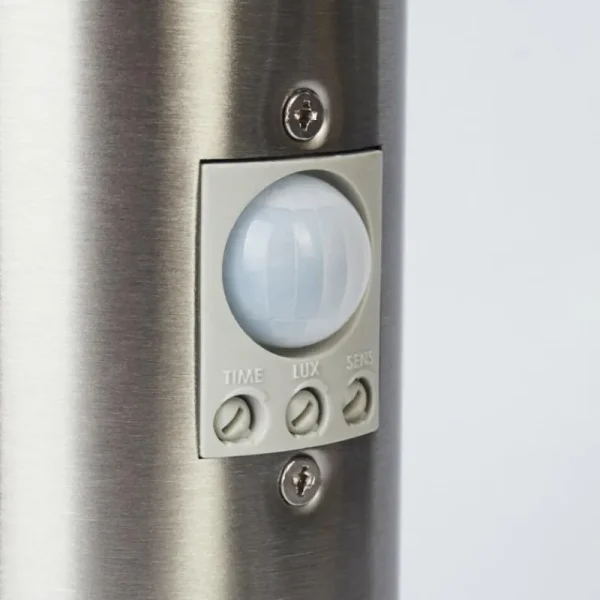 hofstein Borne lumineuse Tunes Nickel mat, 1 lumière, Détecteur de mouvement* Lampes Modernes