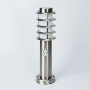 hofstein Borne lumineuse Tunes Nickel mat, 1 lumière, Détecteur de mouvement* Lampes Modernes