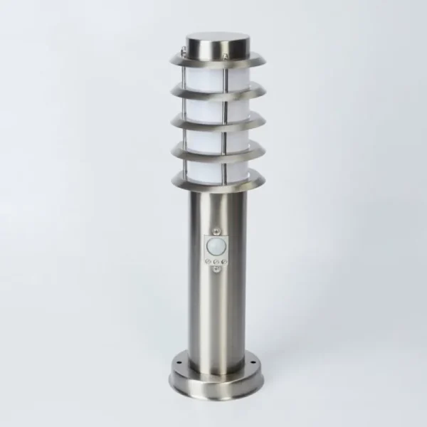 hofstein Borne lumineuse Tunes Nickel mat, 1 lumière, Détecteur de mouvement* Lampes Modernes