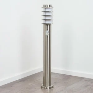 hofstein Borne lumineuse Tunes Nickel mat, 1 lumière, Détecteur de mouvement* Lampes Modernes