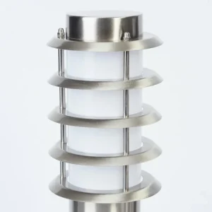 hofstein Borne lumineuse Tunes Nickel mat, 1 lumière, Détecteur de mouvement* Lampes Modernes