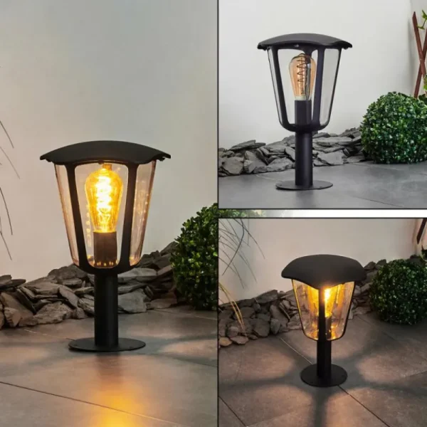 hofstein Borne lumineuse Venneshamm Noir, Transparent, 1 lumière* Lampes Modernes