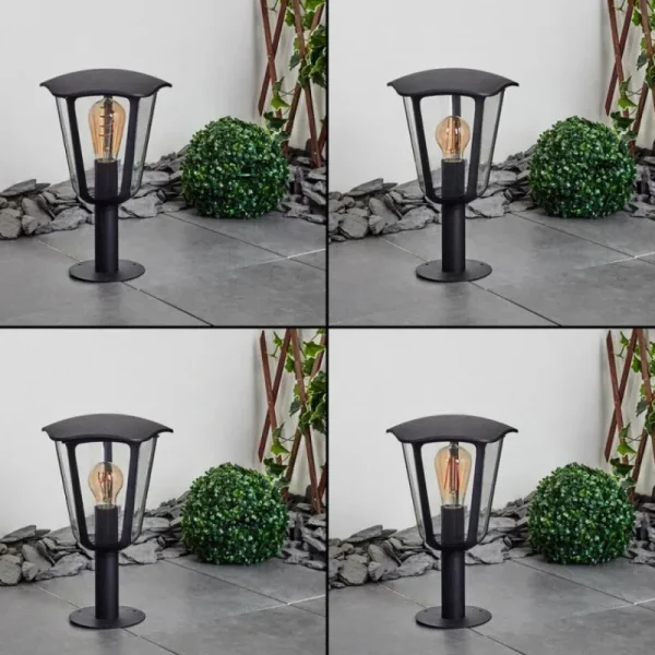 hofstein Borne lumineuse Venneshamm Noir, Transparent, 1 lumière* Lampes Modernes
