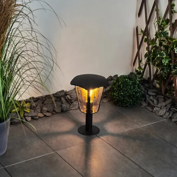 hofstein Borne lumineuse Venneshamm Noir, Transparent, 1 lumière* Lampes Modernes