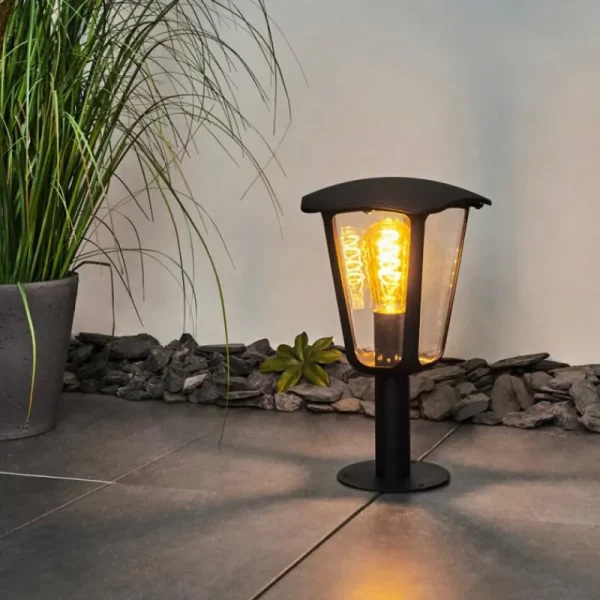 hofstein Borne lumineuse Venneshamm Noir, Transparent, 1 lumière* Lampes Modernes