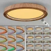 hofstein Bosatorp Plafonnier LED Noir, 1 lumière, Télécommandes* Lampes Modernes