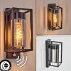 hofstein Boucinho Lampe murale d´extérieur Noir, 1 lumière, Détecteur de mouvement* Lampes Modernes