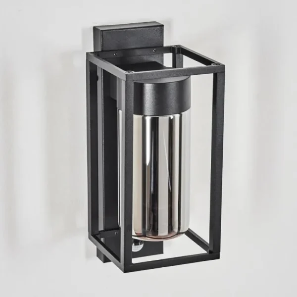 hofstein Boucinho Lampe murale d´extérieur Noir, 1 lumière, Détecteur de mouvement* Lampes Modernes