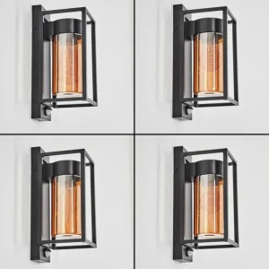 hofstein Boucinho Lampe murale d´extérieur Noir, 1 lumière, Détecteur de mouvement* Lampes Modernes