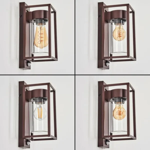 hofstein Boucinho Lampe murale d´extérieur Rouille, 1 lumière, Détecteur de mouvement* Lampes Modernes