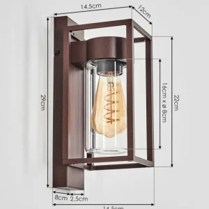 hofstein Boucinho Lampe murale d´extérieur Rouille, 1 lumière* Lampes Modernes