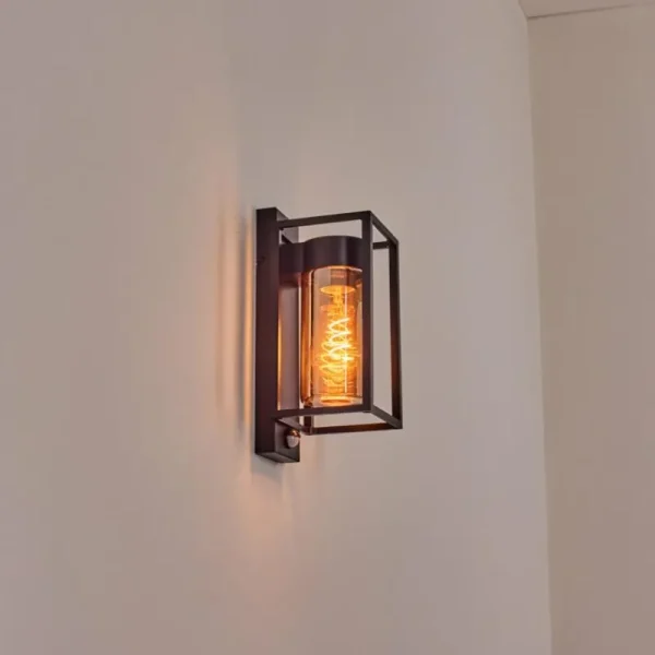 hofstein Boucinho Lampe murale d´extérieur Noir, 1 lumière, Détecteur de mouvement* Lampes Modernes