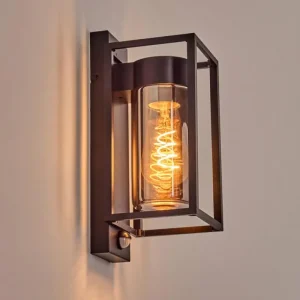 hofstein Boucinho Lampe murale d´extérieur Noir, 1 lumière, Détecteur de mouvement* Lampes Modernes