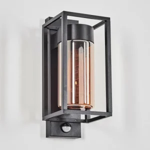 hofstein Boucinho Lampe murale d´extérieur Noir, 1 lumière, Détecteur de mouvement* Lampes Modernes