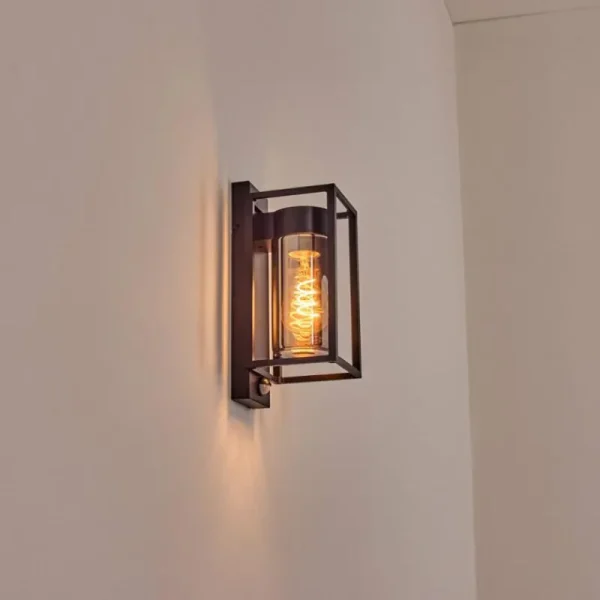 hofstein Boucinho Lampe murale d´extérieur Noir, 1 lumière, Détecteur de mouvement* Lampes Modernes