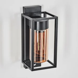 hofstein Boucinho Lampe murale d´extérieur Noir, 1 lumière, Détecteur de mouvement* Lampes Modernes