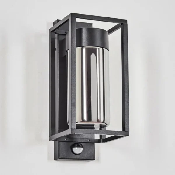 hofstein Boucinho Lampe murale d´extérieur Noir, 1 lumière, Détecteur de mouvement* Lampes Modernes
