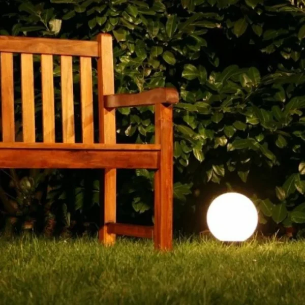 hofstein Boule lumineuse de jardin 20 cm Blanc, 1 lumière* Lampes Modernes