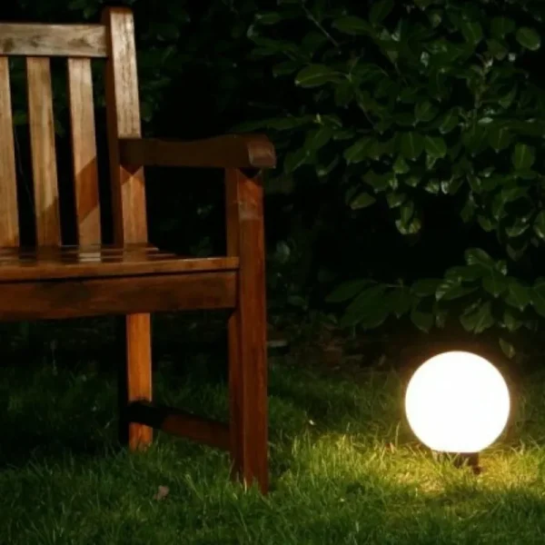 hofstein Boule lumineuse de jardin 20 cm Blanc, 1 lumière* Lampes Modernes