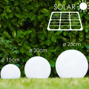 hofstein boule lumineuse Solar LED Acier inoxydable, 2 lumières* Lampes Modernes