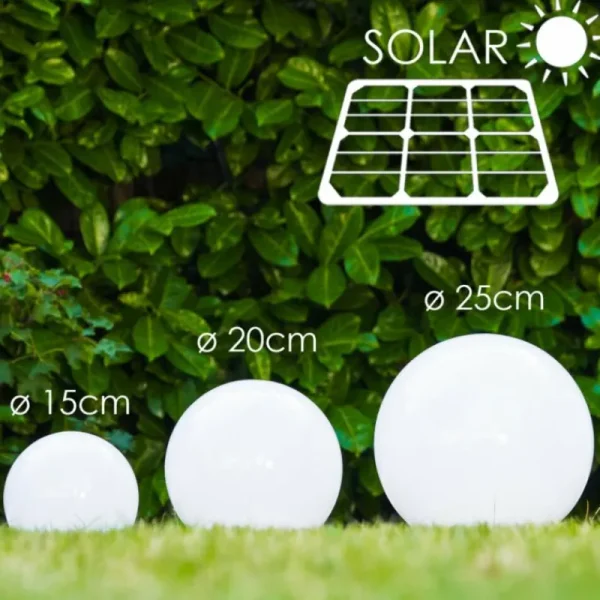 hofstein boule lumineuse Solar LED Acier inoxydable, 2 lumières* Lampes Modernes