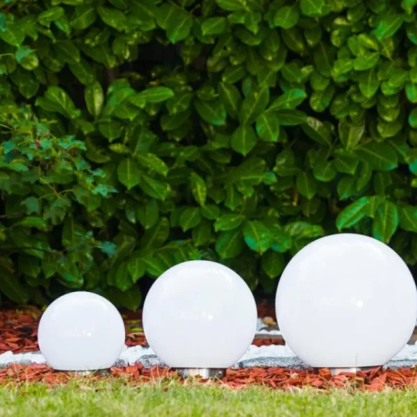 hofstein boule lumineuse Solar LED Acier inoxydable, 2 lumières* Lampes Modernes