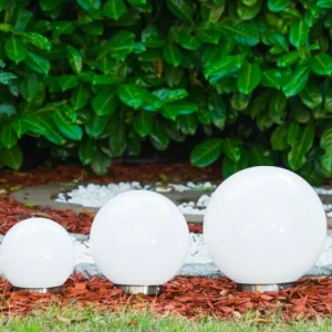 hofstein boule lumineuse Solar LED Acier inoxydable, 2 lumières* Lampes Modernes