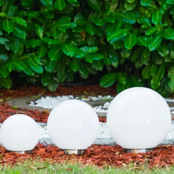 hofstein boule lumineuse Solar LED Acier inoxydable, 2 lumières* Lampes Modernes