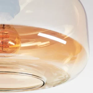 hofstein Boza Plafonnier Ambre, 1 lumière* Lampes En Verre