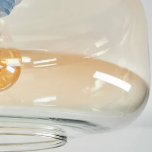 hofstein Boza Plafonnier Ambre, Clair, 1 lumière* Lampes En Verre