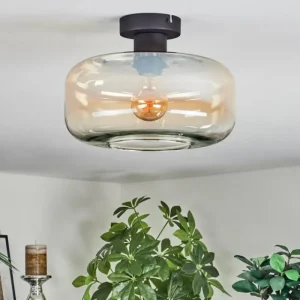 hofstein Boza Plafonnier Ambre, Clair, 1 lumière* Lampes En Verre