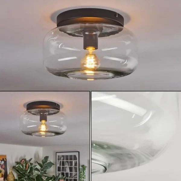 hofstein Boza Plafonnier, Boule lumineuse Clair, 1 lumière* Lampes En Verre