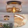 hofstein Boza Plafonnier, Boule lumineuse Ambre, 1 lumière* Lampes En Verre
