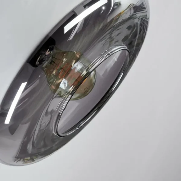 hofstein Boza Plafonnier, Boule lumineuse Fumé, 1 lumière* Lampes Modernes
