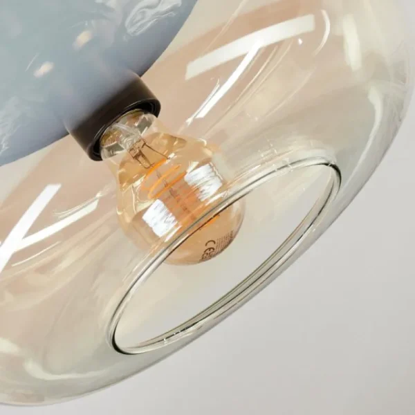 hofstein Boza Plafonnier, Boule lumineuse Ambre, Clair, 1 lumière* Lampes En Verre