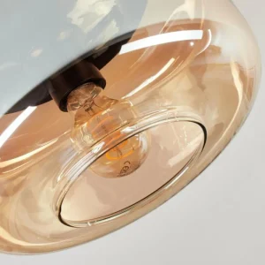 hofstein Boza Plafonnier, Boule lumineuse Ambre, 1 lumière* Lampes En Verre