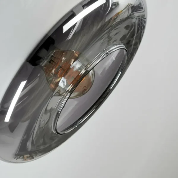 hofstein Boza Plafonnier, Boule lumineuse Fumé, 1 lumière* Lampes Modernes