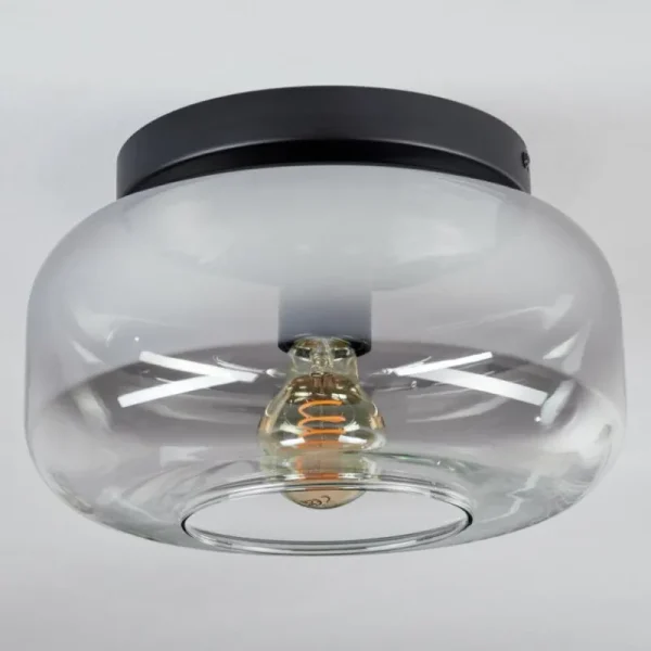 hofstein Boza Plafonnier, Boule lumineuse Clair, Fumé, 1 lumière* Lampes Modernes