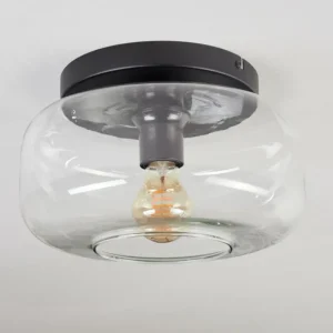 hofstein Boza Plafonnier, Boule lumineuse Clair, 1 lumière* Lampes En Verre