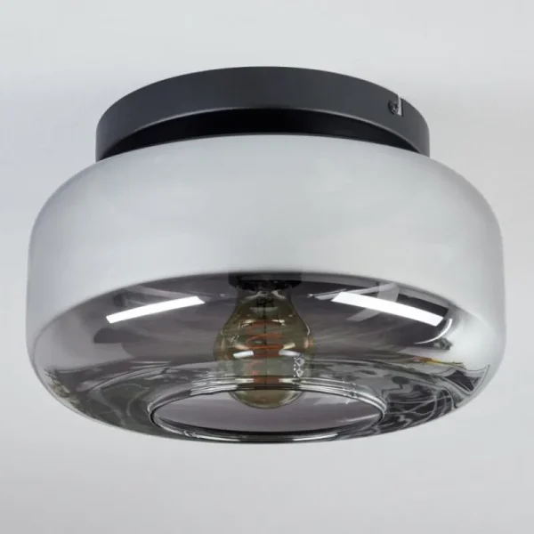 hofstein Boza Plafonnier, Boule lumineuse Fumé, 1 lumière* Lampes Modernes