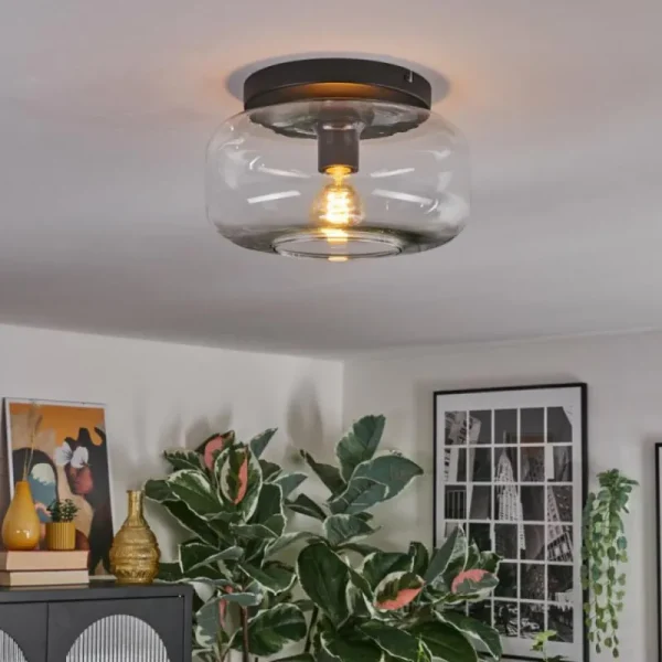 hofstein Boza Plafonnier, Boule lumineuse Clair, 1 lumière* Lampes En Verre