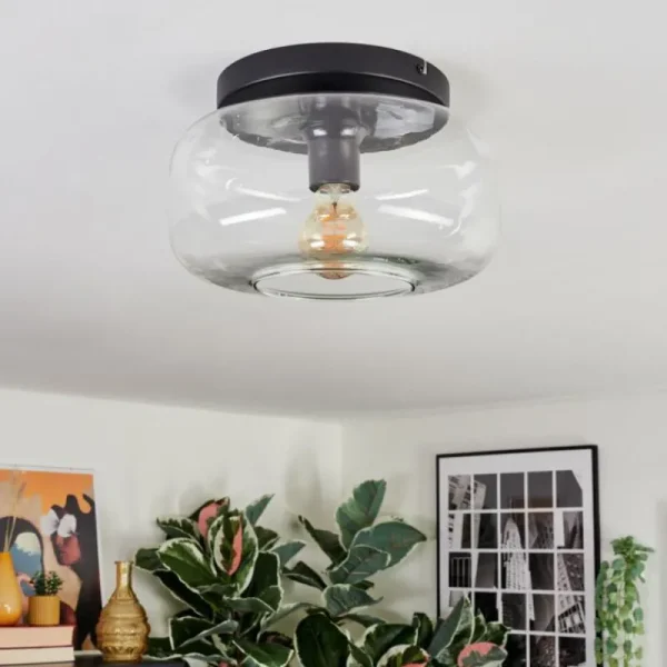 hofstein Boza Plafonnier, Boule lumineuse Clair, 1 lumière* Lampes En Verre