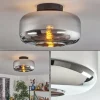 hofstein Boza Plafonnier Chrome, Fumé, 1 lumière* Lampes Modernes