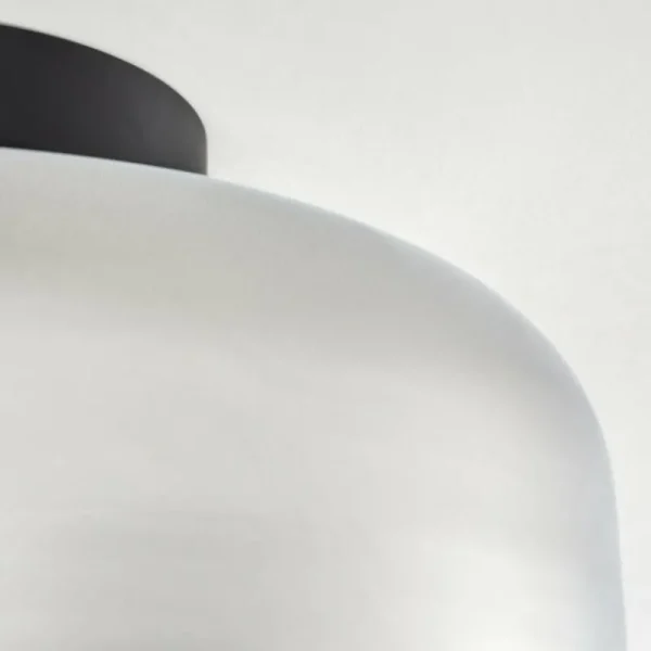hofstein Boza Plafonnier Chrome, Fumé, 1 lumière* Lampes Modernes