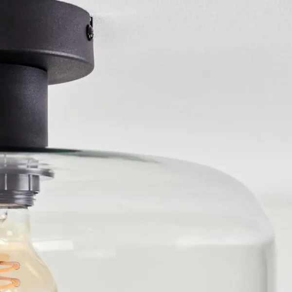 hofstein Boza Plafonnier Clair, 1 lumière* Lampes En Verre