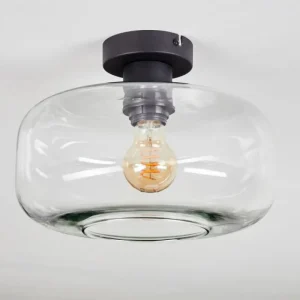 hofstein Boza Plafonnier Clair, 1 lumière* Lampes En Verre