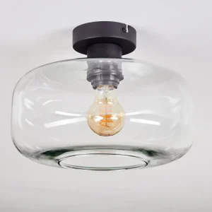 hofstein Boza Plafonnier Clair, 1 lumière* Lampes En Verre