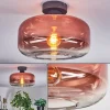 hofstein Boza Plafonnier Clair, Cuivré, 1 lumière* Lampes En Verre